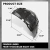 G-PLUS Fender Liner Front Passenger Right Side Upper Compatible with BMW 320i/320i xDrive Base Sedan Standard, Modern, and Luxury Line Models 2012-2018, 51717260726, BM1249131