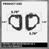 G-PLUS Fog Light Brackets Driving Lamp Mounting Set of 2 Left & Right Side Pair Compatible with LX CT200h (submodel: Base, F Sport) 2014-2017 5212576030, 5212676030, LX2602109, LX2603109 Black