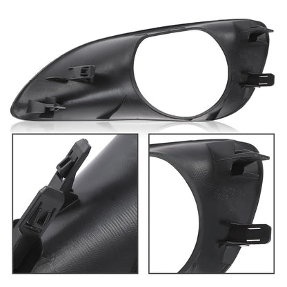 G-PLUS Front Bumper Fog Light Driving Lamp Cover Trim Compatible with Toyota Yaris Sedan 2007-2013/Fit Toyota Vios Limo (XP90) 2007-2013/Fit Belta 2006-2012 52127-0D190, 52128-0D090