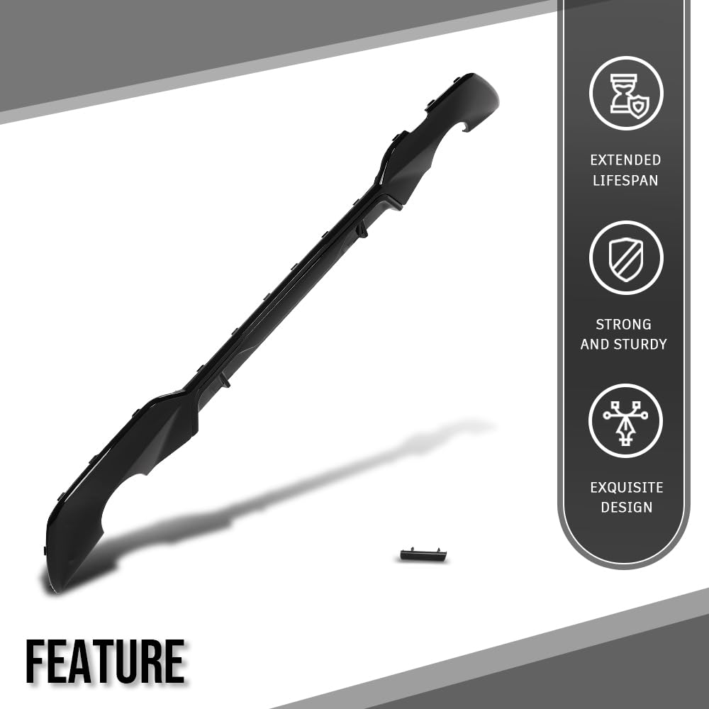 G-PLUS Rear Diffuser Compatible with BMW G20 3 Series 330i 2019 2020 with M Sport Bumper Models Only Not Fit M340i Models Glossy Black