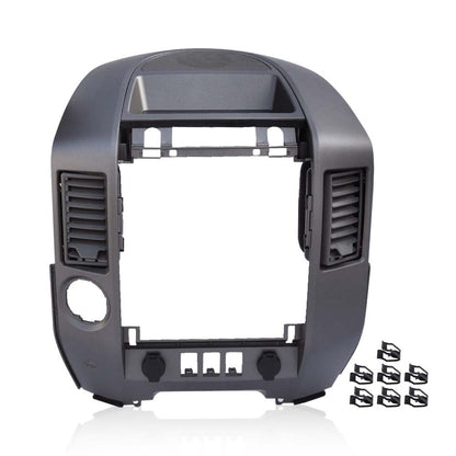 G-PLUS Center Dash Bezel Finisher Panel w/Sound Hole & Cigarette Lighter Compatible with 04-06 Nissan Titan/ 05-06 Nissan Armada/ 2004 Nissan Pathfinder Armada Dashboard AC Radio Bezel 682578S800