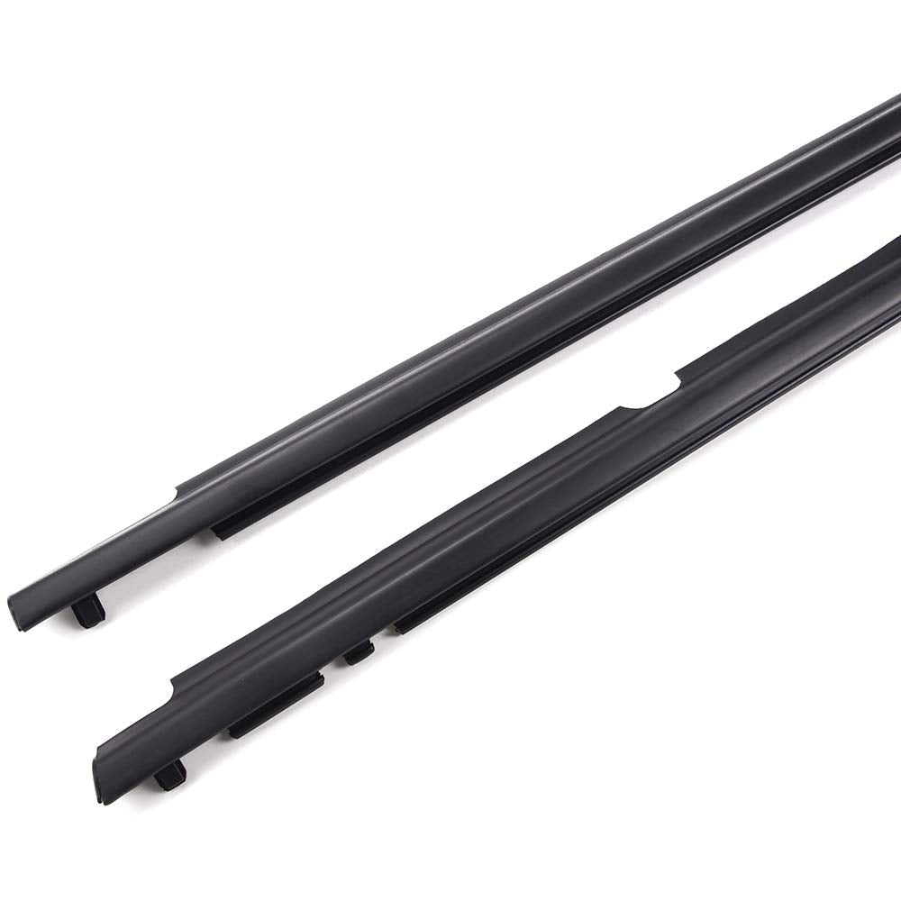 Weatherstrip Door Window Moulding Trim Seal Belt Compatible with Toyota Corolla CE/LE/S/XLE/XRS/Base Sedan 4-Door 2009-2012 Weatherproof Black Outside Trim Seal Belta