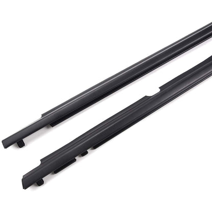 Weatherstrip Door Window Moulding Trim Seal Belt Compatible with Toyota Corolla CE/LE/S/XLE/XRS/Base Sedan 4-Door 2009-2012 Weatherproof Black Outside Trim Seal Belta