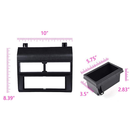 G-PLUS Car Stereo Radio Dash Kit Pocket Bezel Trim W/O Wire Harness Compatible with 1992-1994 Chevy Crew Cab Dually/Full Size Blazer/Suburban Black