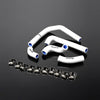 G-PLUS Silicone Radiator Coolant Hose Kit Clamps Compatible With Honda CR250R 2005 2006 2007 White
