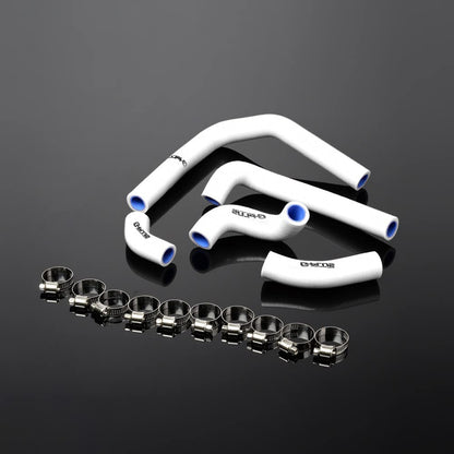 G-PLUS Silicone Radiator Coolant Hose Kit Clamps Compatible With Honda CR250R 2005 2006 2007 White