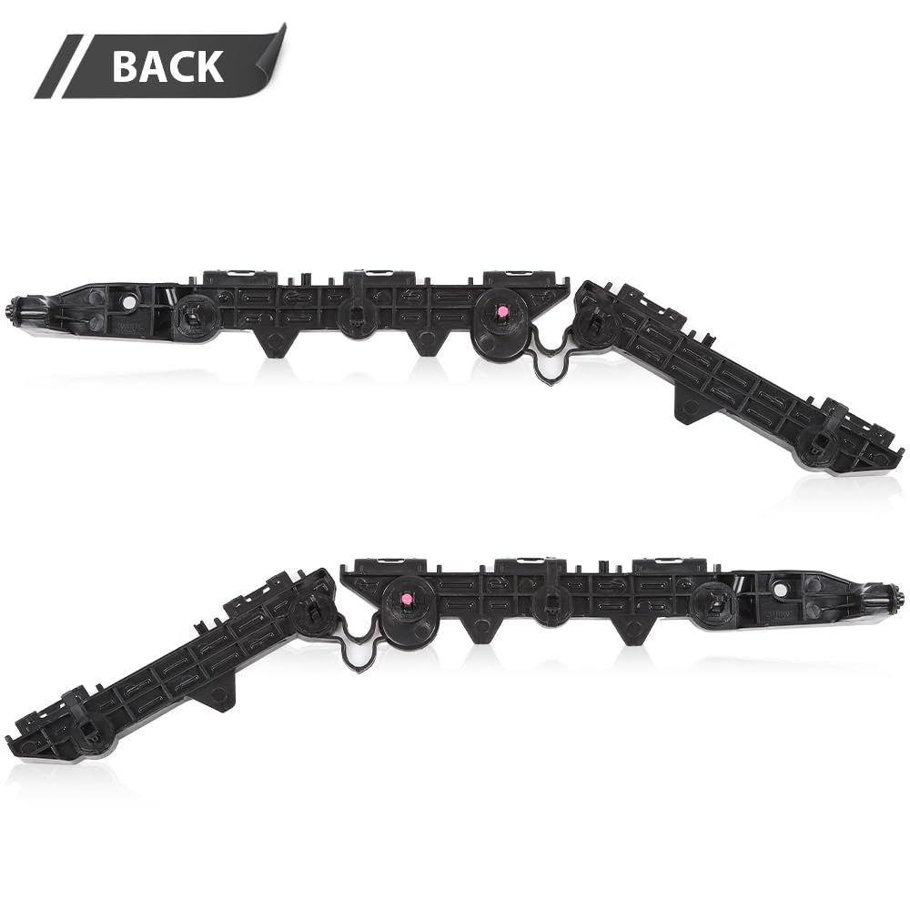 G-PLUS Rear Left & Right Side 1pair Bumper Brackets Compatible with 2019-2021 Toyota RAV4 521550R070, 521560R070, TO1143129, TO1142129