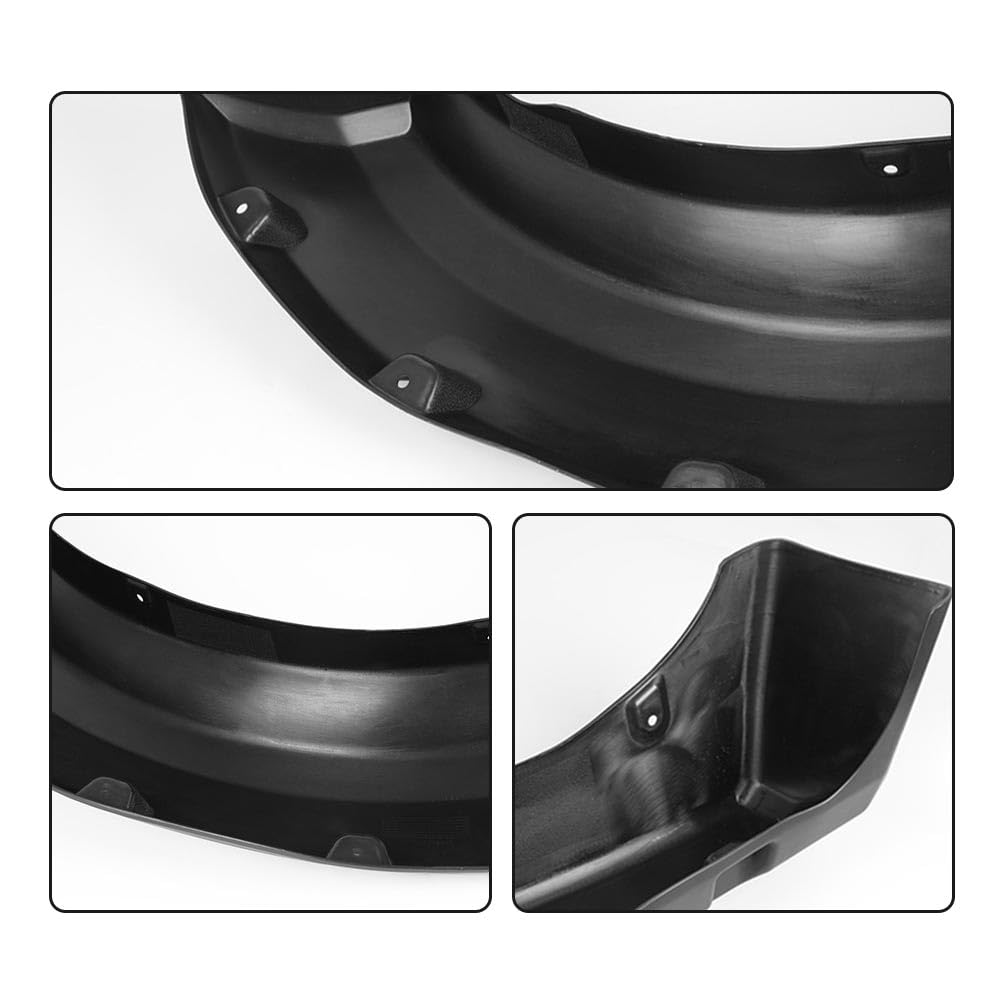 G-PLUS Fender Flares Smooth Pocket Riveted 4 PCS Compatible with Ford F150 2009-2014 Styleside with 67.0" / 78.8" / 97.4" Bed Length Models Only, Not for Platinum & Raptor models