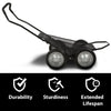 G-PLUS 500 Pounds Capacity Foldable Multi Use Deer Game Recovery Cart Utility Gear Dolly with 4 Oversized Wheels All Terrain Cart Black