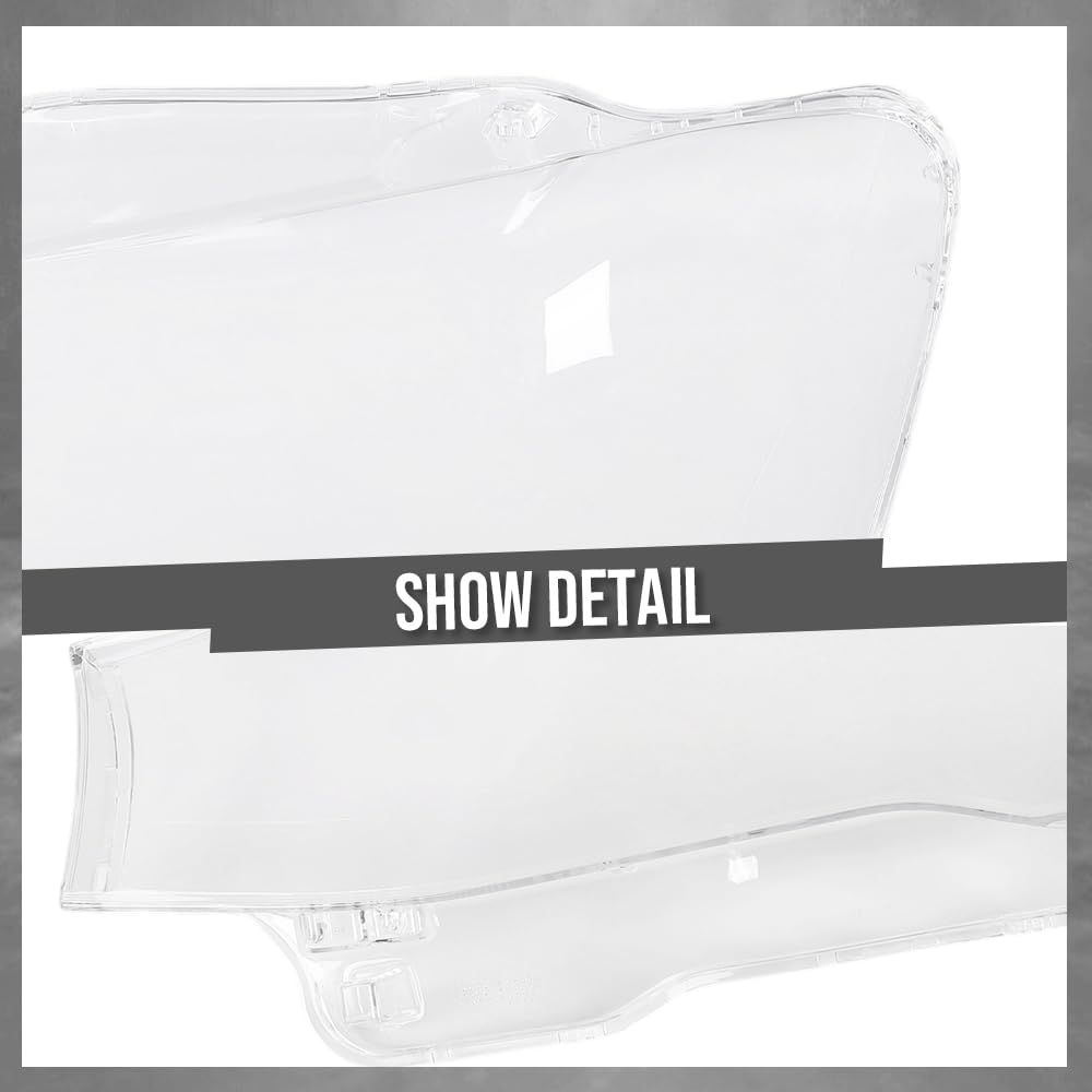 G-PLUS Headlight Lens Cover Compatible with BMW X3 F25 2014-2017 Left Side Front Headlamp Lens Cover Clear