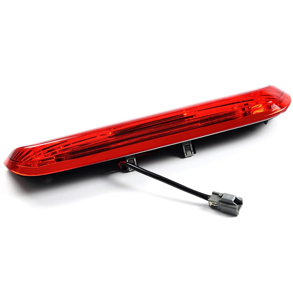 G-PLUS Rear LED Third Brake Light Compatible With 2014-2018 Chevy Silverado/GMC Sierra1500/2500HD/3500,3RD Cargo Led Tail Lamps Chrome Housing,Red lens