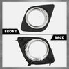 G-PLUS Front Bumper Fog Light Cover Trim Bezel Pair Compatible with Toyota RAV4 2009-2012 521270R040, 521280R040