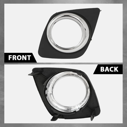 G-PLUS Left Front Bumper Fog Light Cover Trim Compatible with Toyota RAV4 2009-2013 521280R040, 521280R010