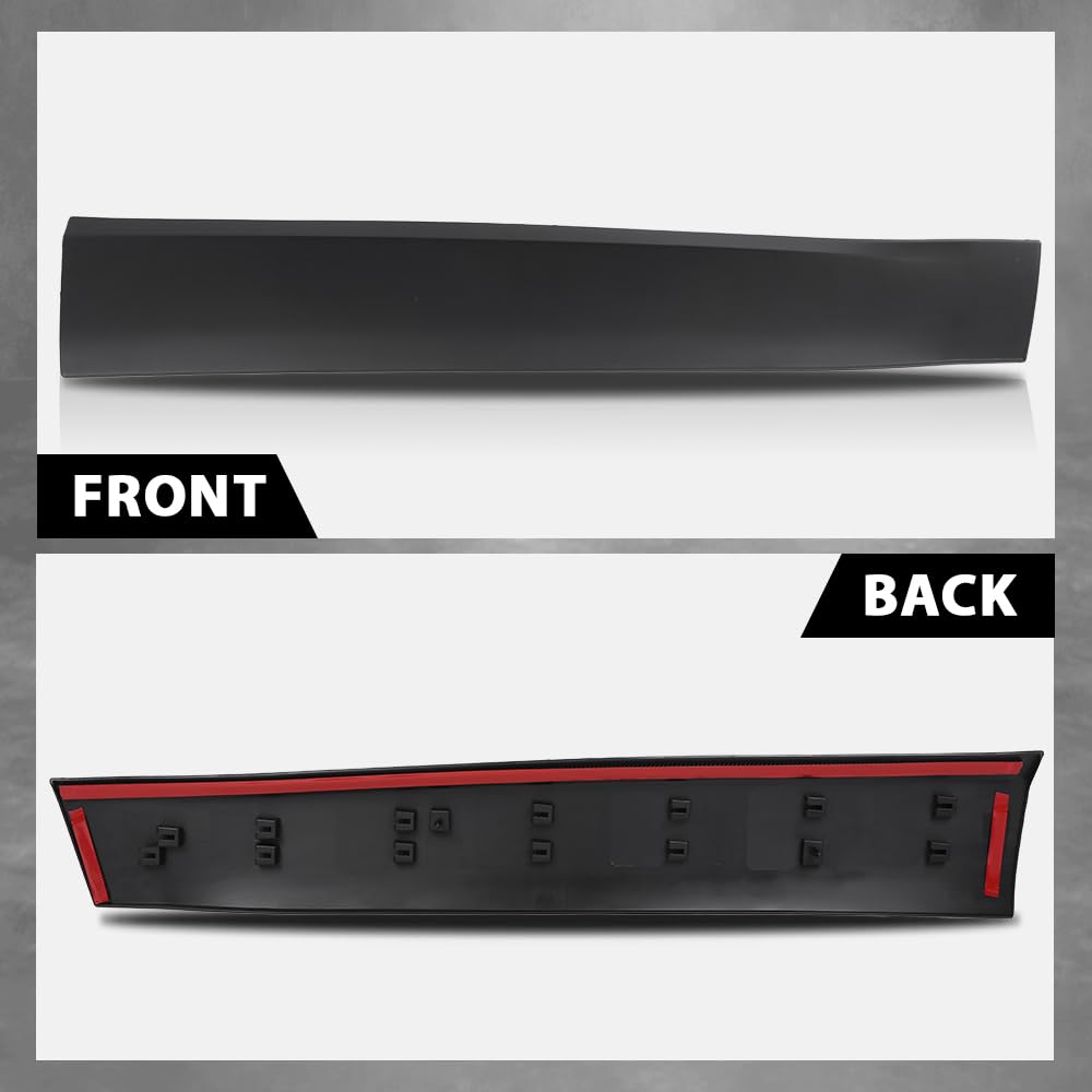 G-PLUS Front Passenger Side Door Molding Compatible with Jeep Cherokee 2014-2018 Black 6VX66RXFAC