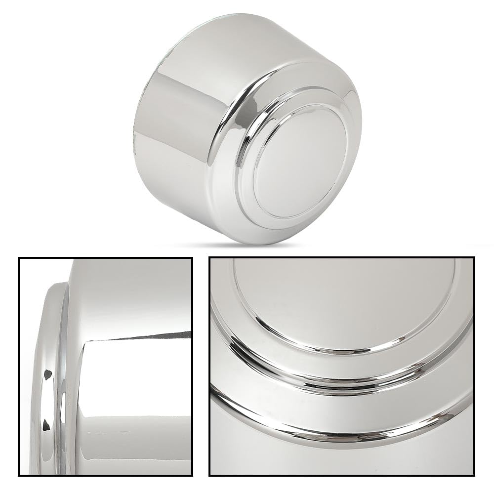 G-PLUS Wheel Center Hub Caps Nut Covers 8 Lug 16 inch Chrome Compatible with Ford F250 F350 Truck 1995-1997/ Fit Ford E150 E250 E350 E450 Van 1995-2008