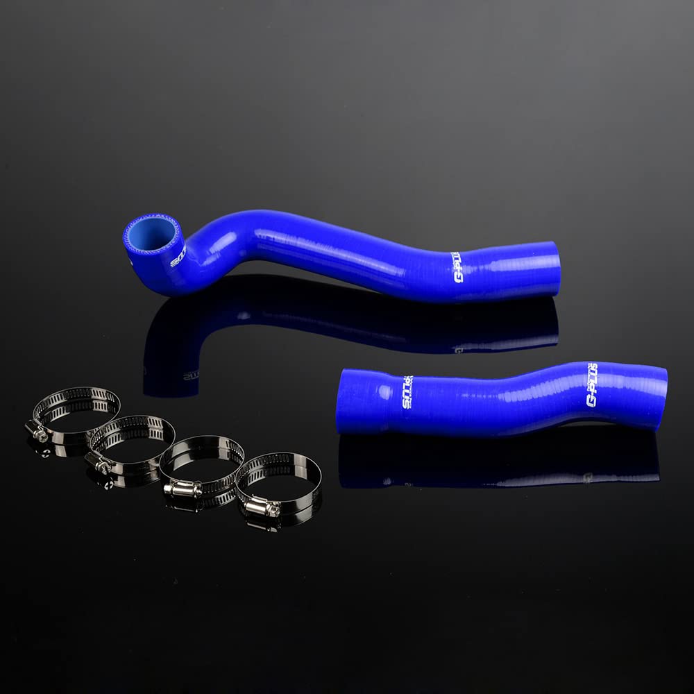 G-PLUS Silicone Radiator Coolant Pipe Hose Kit Clamps Compatible With 1999-2006 BMW E46 M3 330/328/325 6cy (Blue)