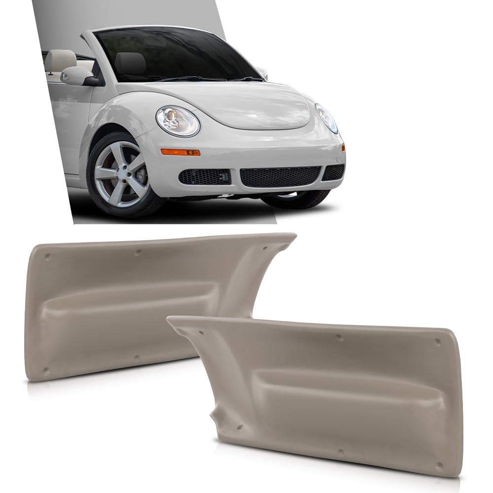 G-PLUS Door Panel Insert Beige Compatible with Volkswagen New Beetle 2003-2010, Not Fit for hatchback, Only Fit for Beetle Convertibles