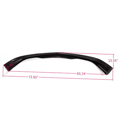 Front Bumper Lip Compatible for Mazda 3 Mazda3 Hatchback 5-Door 2007 2008 2009 | JDM MS Style Unpainted PU Spoiler Splitter