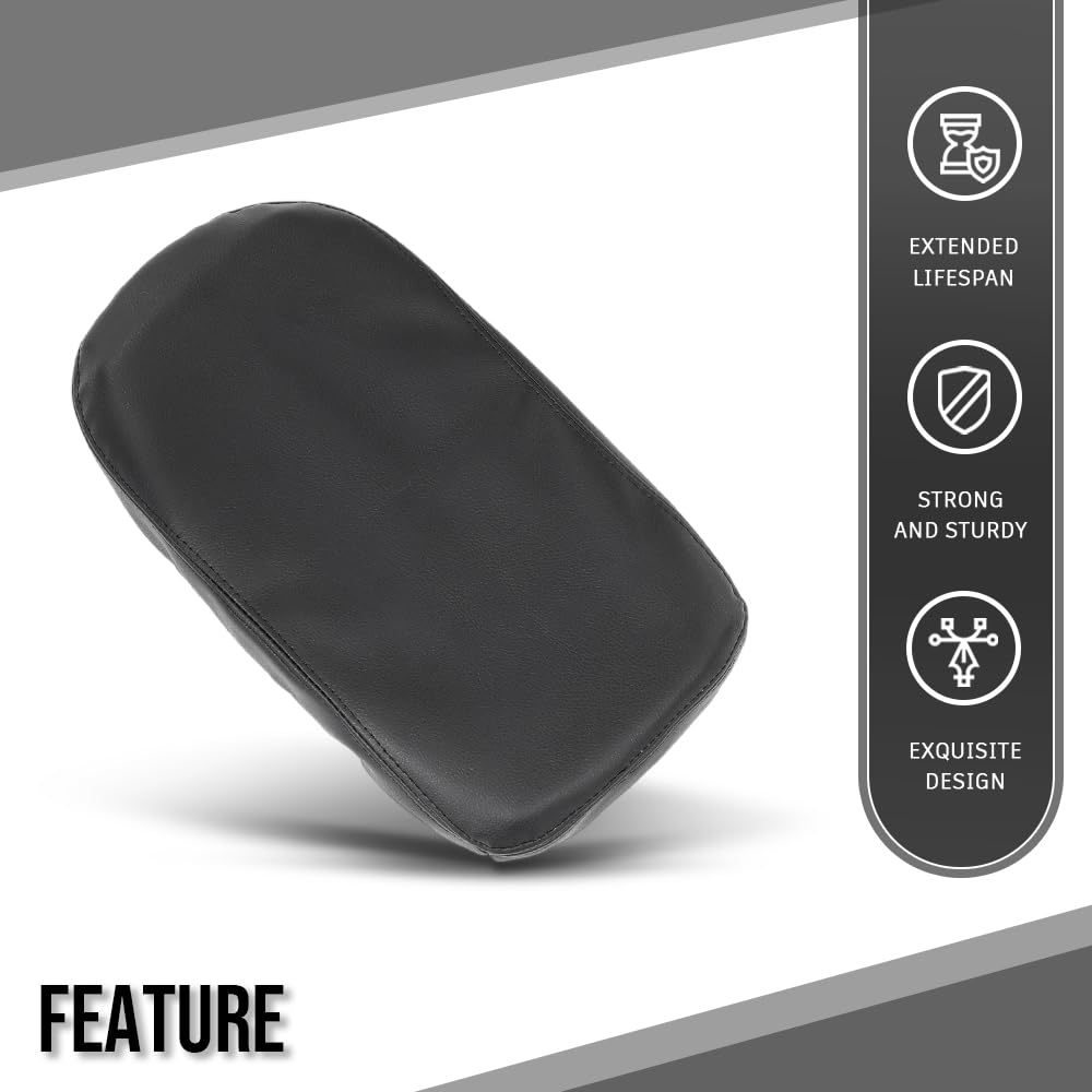 G-PLUS Center Console Armrest Cover Compatible with Toyota RAV4 2019-2023 Black