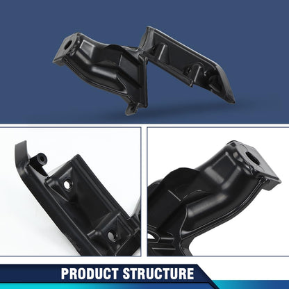 G-PLUS Front Grille Mounting Support Bracket Compatible with Honda Civic Coupe 2009-2011 Left and Right Pair 71124SVAA50 71129SVAA50 HO1207107, HO1207108