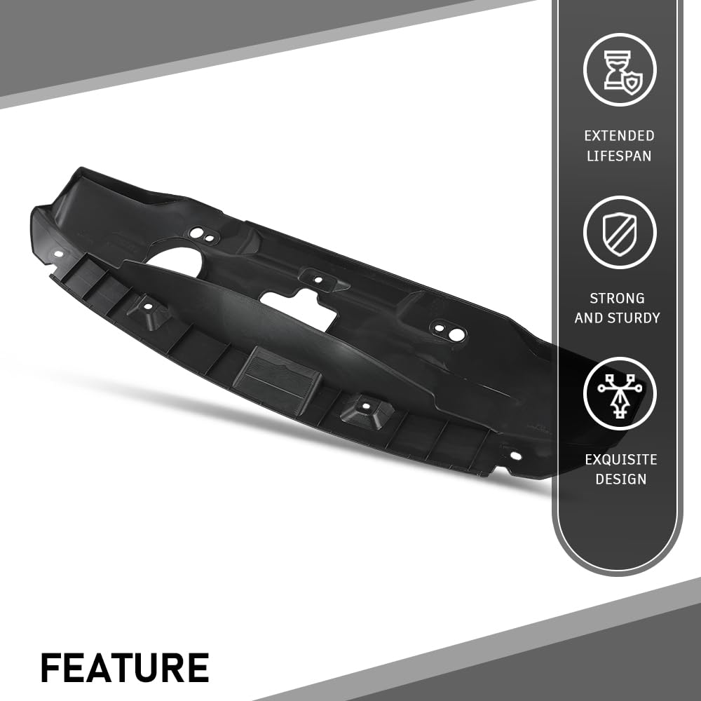G-PLUS Radiator Support Cover Upper Compatible with Honda CRV 2010-2011 Black 71141SWA000, HO1224105