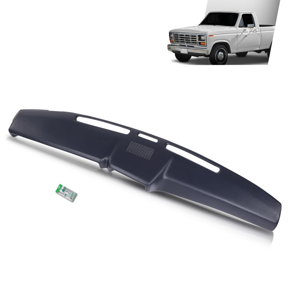 G-PLUS Dark Blue Dash Cover Compatible with Ford F100 F150 F250 F350 Bronco 1980-1986 Dashboard Cover