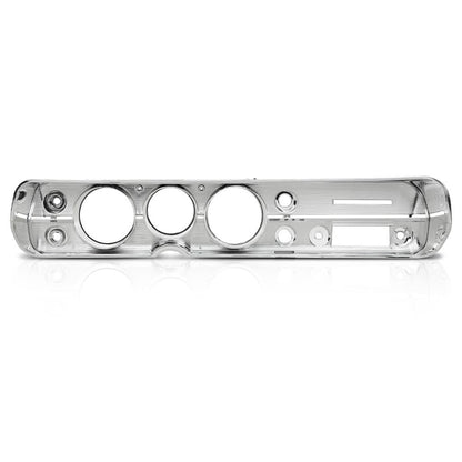 G-PLUS Dash Bezel Compatible with 1965 Chevy Chevelle El Camino without A/C Silver