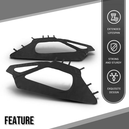 G-PLUS Soft Upper Doors Cab Enclosure Windows Fit RZR PRO XP Ultimate/Premium 2022-2024 2884664 Black