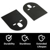 G-PLUS 2500lb 2600lb Steel Upper D Plate Mounting Brackets Air Bag Suspension Pair