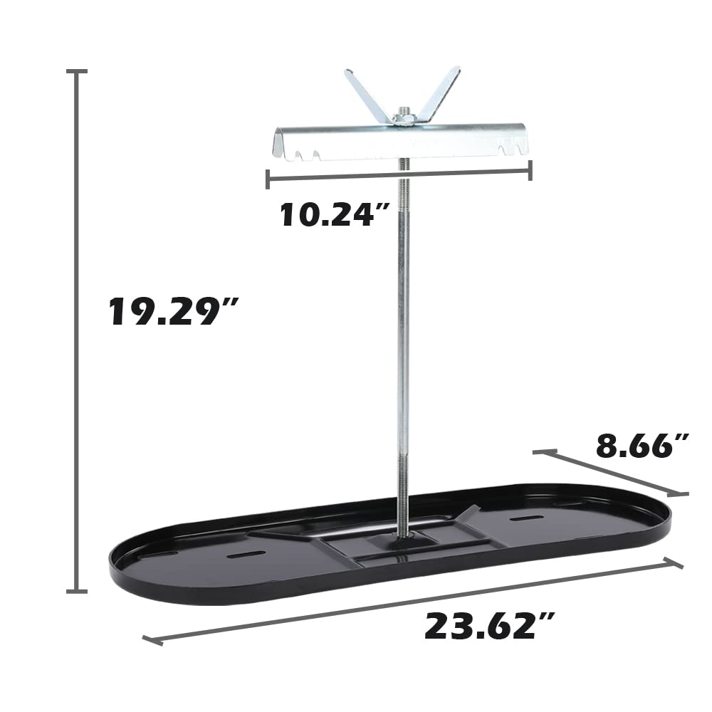 G-PLUS RV Propane Tank Mounting Kit Fit for Rv 20lb 30lb Lp Tanks Camper Travel Trailer Propane Tank Holder Dual RV Propane Tank Black
