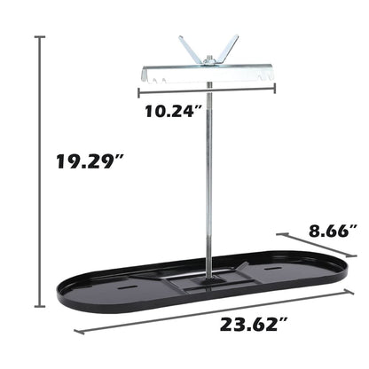 G-PLUS RV Propane Tank Mounting Kit Fit for Rv 20lb 30lb Lp Tanks Camper Travel Trailer Propane Tank Holder Dual RV Propane Tank Black