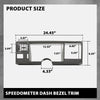 G-PLUS Speedometer Dash Bezel Trim Compatible with Chevy Silverado GMC Sierra Truck 1988-1994 Gray