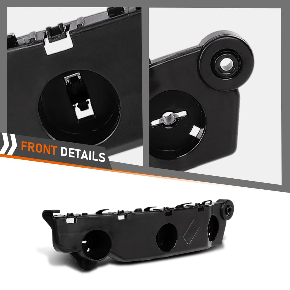 G-PLUS Front Bumper Bracket Set Left & Right Side Compatible with Nissan Rogue 2021-2023 622236RA0A, 622226RR0A, NI1042129, NI1043129 2 PCS Black