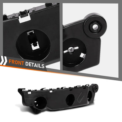 G-PLUS Front Bumper Bracket Set Left & Right Side Compatible with Nissan Rogue 2021-2023 622236RA0A, 622226RR0A, NI1042129, NI1043129 2 PCS Black