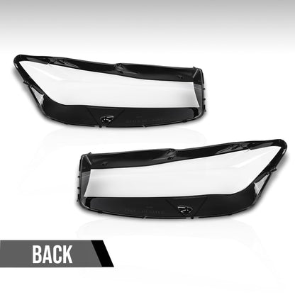 G-PLUS Headlight Lens Cover Compatible with BMW 7 Series G11 G12 2019-2022 Facelift Models Left & Right Pair Front Headlamp Lens Cover Clear