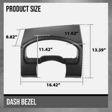 G-PLUS Dash Bezel Trim for Ford F150 2004-2008 Black Side View
