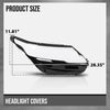 G-PLUS Headlight Lens Cover Compatible with Land Rover Range Rover Velar 2017-2024 Left & Right Pair Front Headlamp Lens Cover Clear