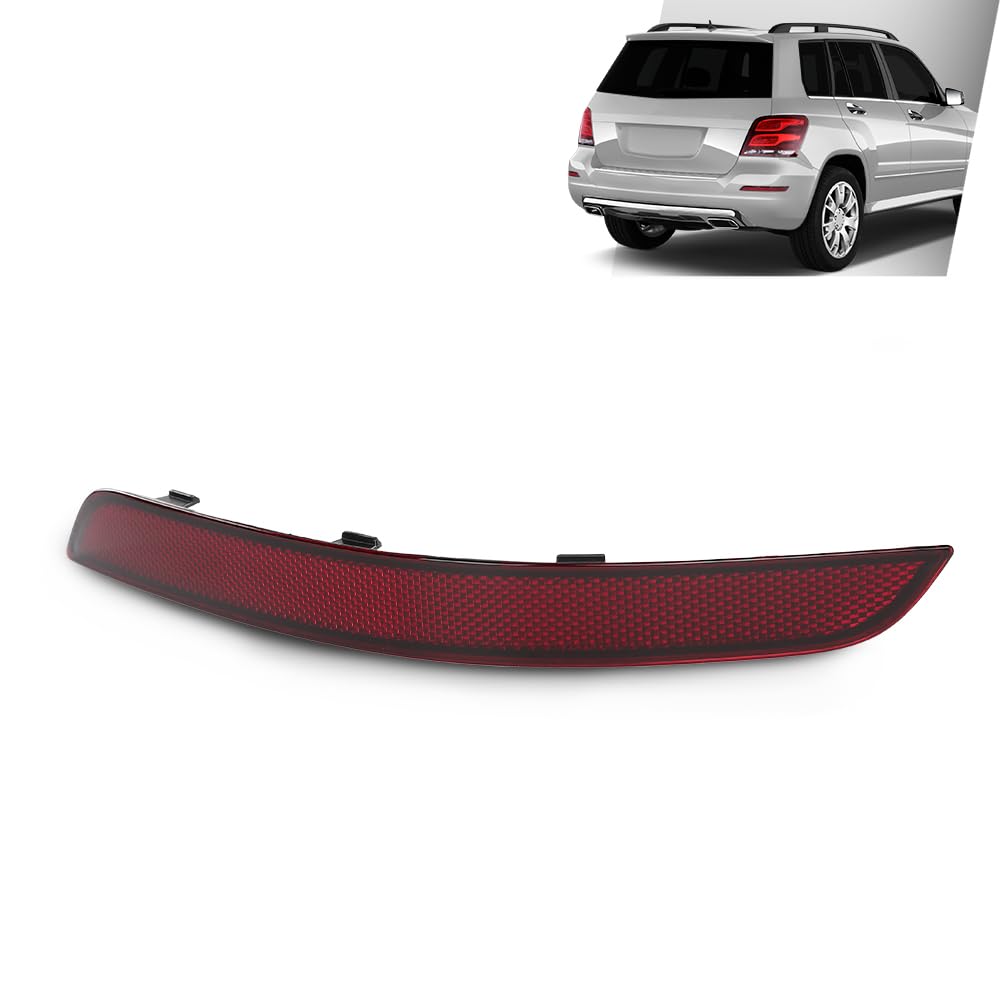 G-PLUS Rear Right Bumper Reflector, Compatible with Benz GLK-Class W204/X204 GLK200 GLK250 GLK260 GLK280 GLK300 GLK350 GLK500 2013-2015, Passenger Side, 2048200474, A2048200474