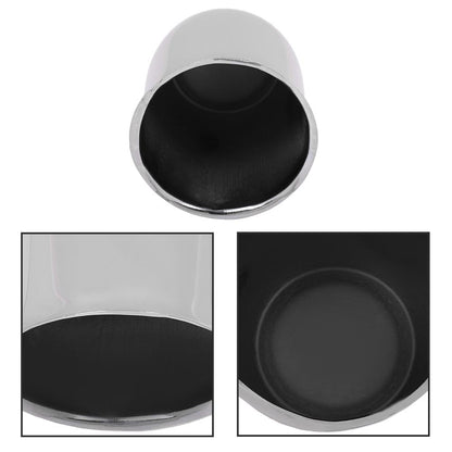 G-PLUS 4pcs Chrome Wheel Center Cap Fit for 3 1/4", 3.25" Trailer Rims Center Bore Light Scratch [Center Bore Dimensions: 3.25", 3 1/4" & Overall Cap Tall: 3.40" & Center Decal: 1.75"]