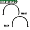 G-PLUS Front Right Passenger Side Fender Flares Compatible with Tesla Model X 2016-2021 FDF-SIV14SBA-PK-MP Wheel Opening Molding Arch Trim Black