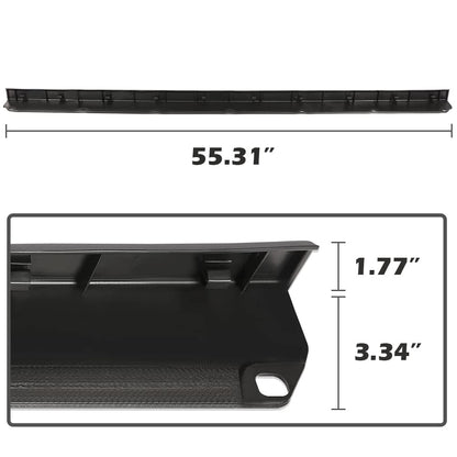 G-PLUS Tailgate Protector Top Upper Molding Cap, Compatible with Toyota Tacoma 2005 2006 2007 2008 2009 2010 2011 2012 2013 2014 2015 Spoiler Textured 55.31" Length TO1904100 Black Tailgate Cover