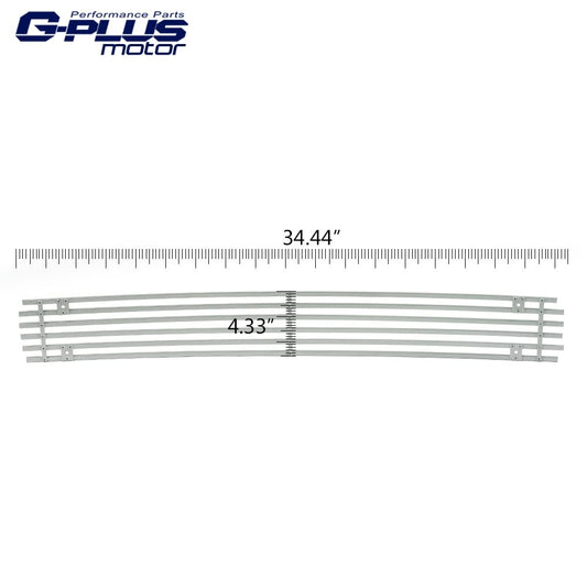 G-PLUS Front Lower Bumper Black Billet Grille Insert Compatible With 2009-2014 Nissan Maxima US Black