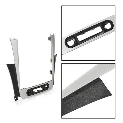 G-PLUS Radio Dash Bezel Trim Vent Compatible with Chevy Malibu 2008-2012 Sliver & Black Dashboard Cover