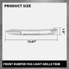 G-PLUS Front Bumper Fog Light Grille Trim Compatible with Benz E350 4Matic Coupe 2-Door 2012-2013,Fit Benz E350 4Matic Sedan/Wagon 4-Door 2010-2013 A2128851674