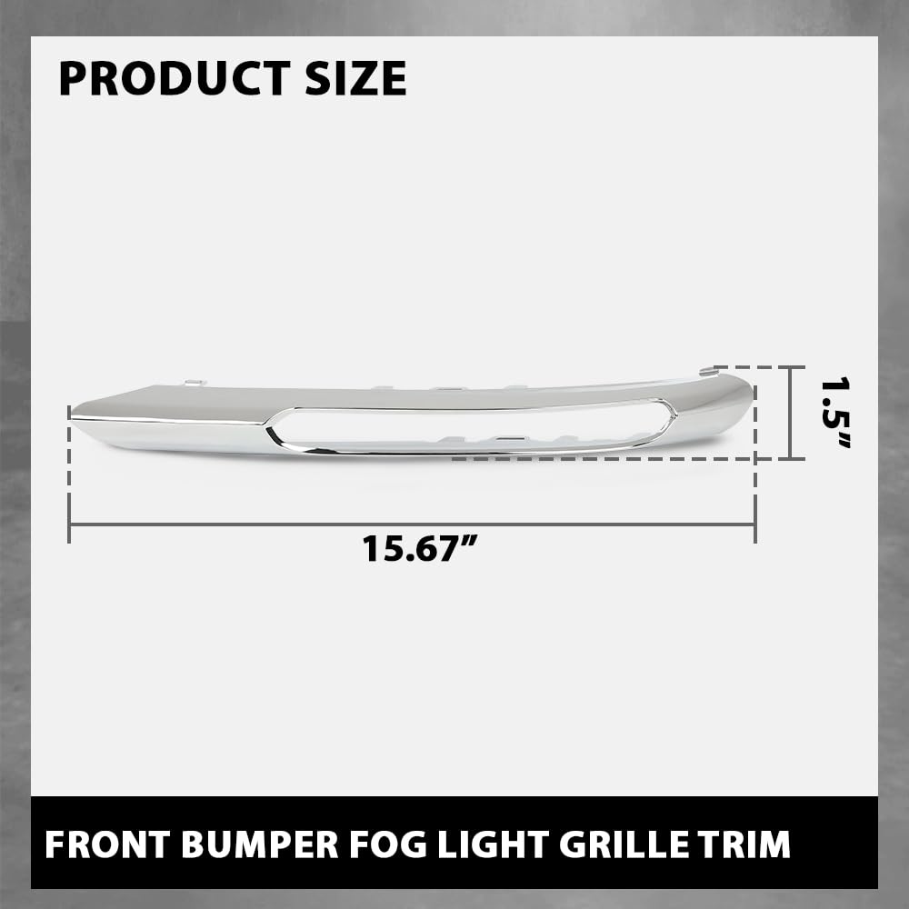 G-PLUS Front Bumper Fog Light Grille Trim Compatible with Benz E350 4Matic Coupe 2-Door 2012-2013,Fit Benz E350 4Matic Sedan/Wagon 4-Door 2010-2013 A2128851674