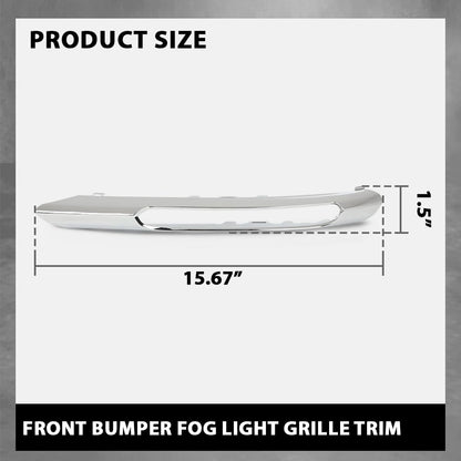 G-PLUS Front Bumper Fog Light Grille Trim Compatible with Benz E350 4Matic Coupe 2-Door 2012-2013,Fit Benz E350 4Matic Sedan/Wagon 4-Door 2010-2013 A2128851674