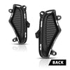 G-PLUS Front Bumper Fog Light Lamp Cover Pair Compatible with Toyota Rav4 2019-2022 TO1038225, TO1039225, 521270R150, 521280R150, 52127-0R150, 52128-0R150 Black