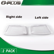 G-PLUS Headlight Lens Cover 2PCS for Ford F150 Lincoln Mark LT 2004-2008 Clear Lens Close-up View