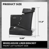 G-PLUS Front Bumper Lower Wheelhouse Liner Bracket Left+Right Compatible with Tesla Model 3 2017-2022 1084175-00-D, 1084177-00-D Black