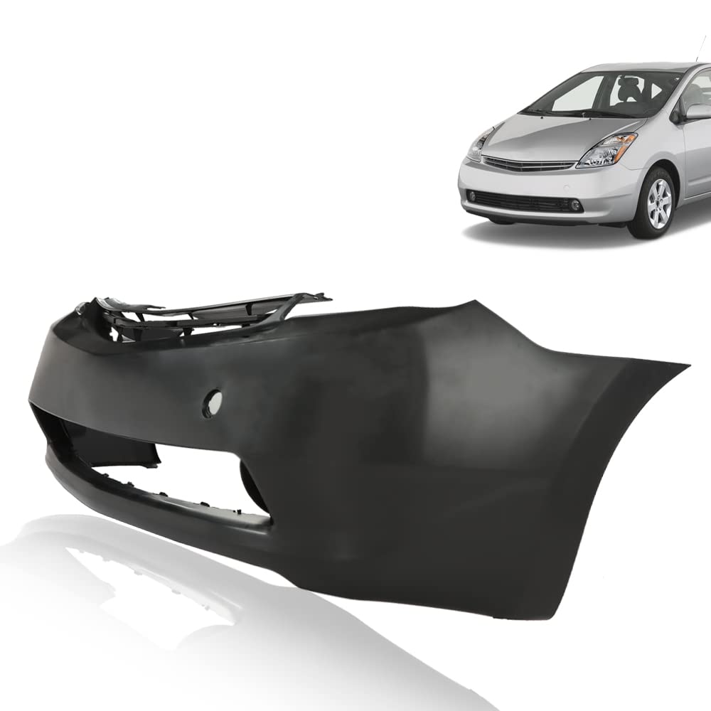 G-PLUS Front Bumper Cover, Compatible with Toyota Prius 2004 2005 2006 2007 2008 2009 Black Plastic 5211947903 615343422664 TO1000274